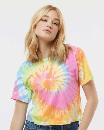 Women's Tie-Dyed Crop T-Shirt - 1050