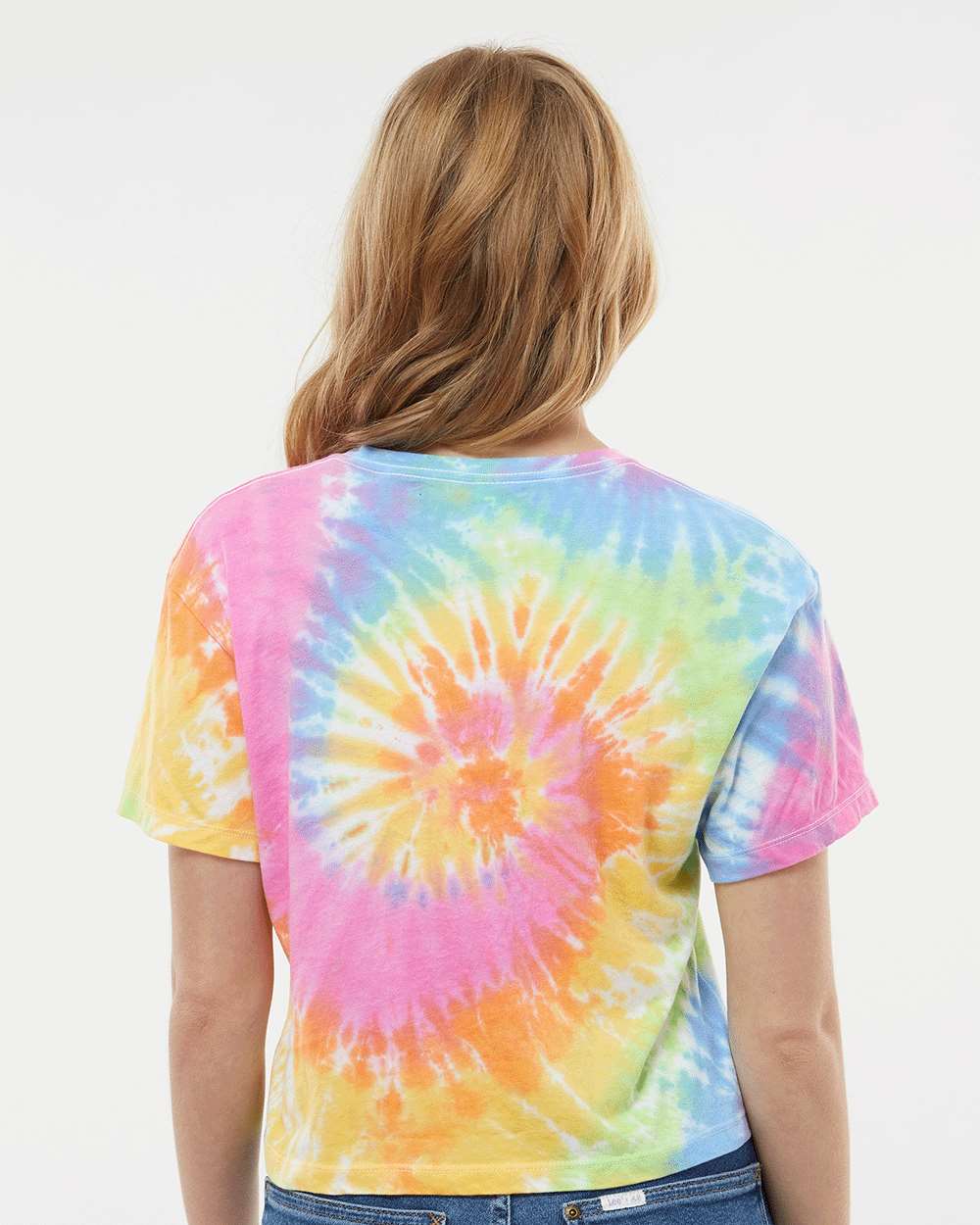 Women's Tie-Dyed Crop T-Shirt - 1050