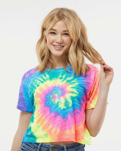 Women's Tie-Dyed Crop T-Shirt - 1050